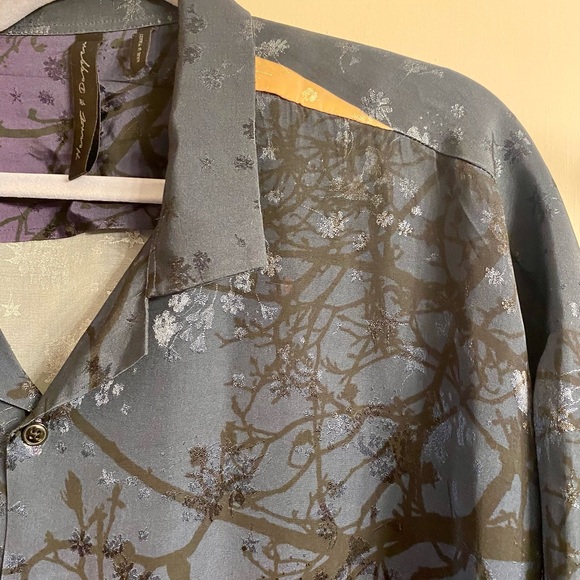 Asos, Heart&Dagger ombre shirt with tree print 42-44 - Picture 6 of 7